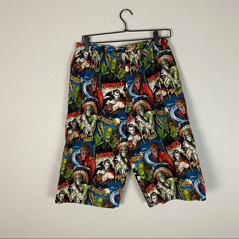 Vintage Monsters Cartoon Shorts
